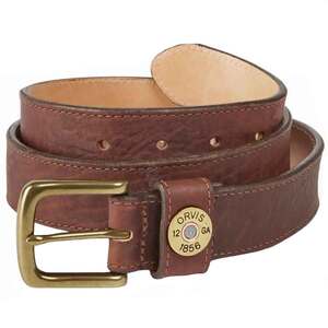 Orvis Men's Shotshell Bison Leather Belt