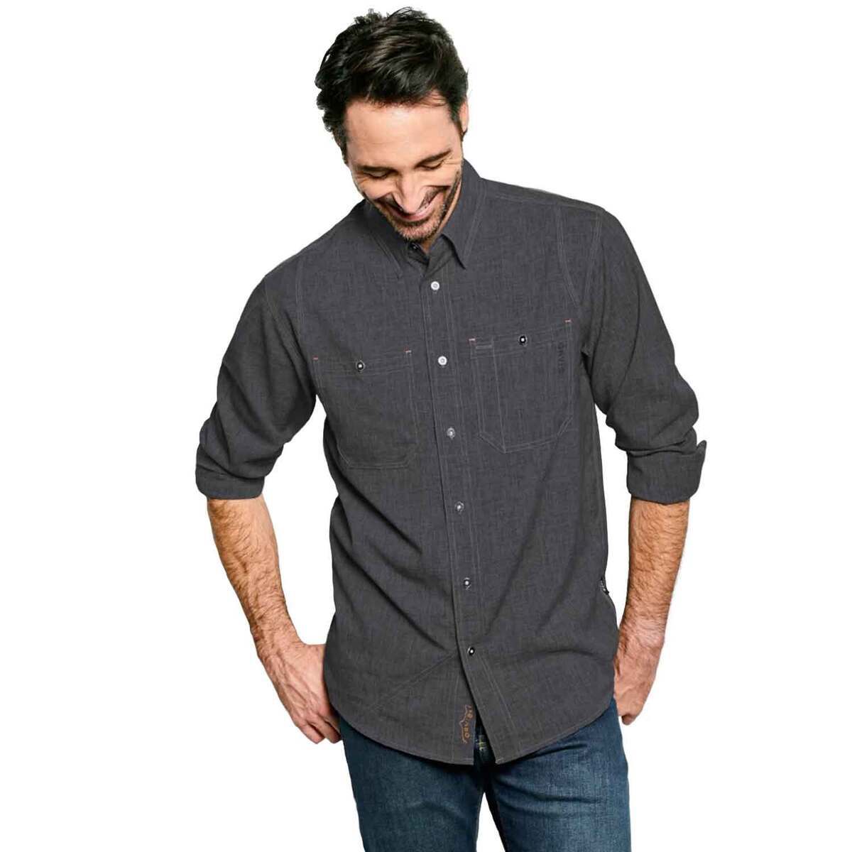Orvis Men's Tech Chambray Long Sleeve Work Shirt Orvis Men's Tech Chambray Long Sleeve Work Shirt