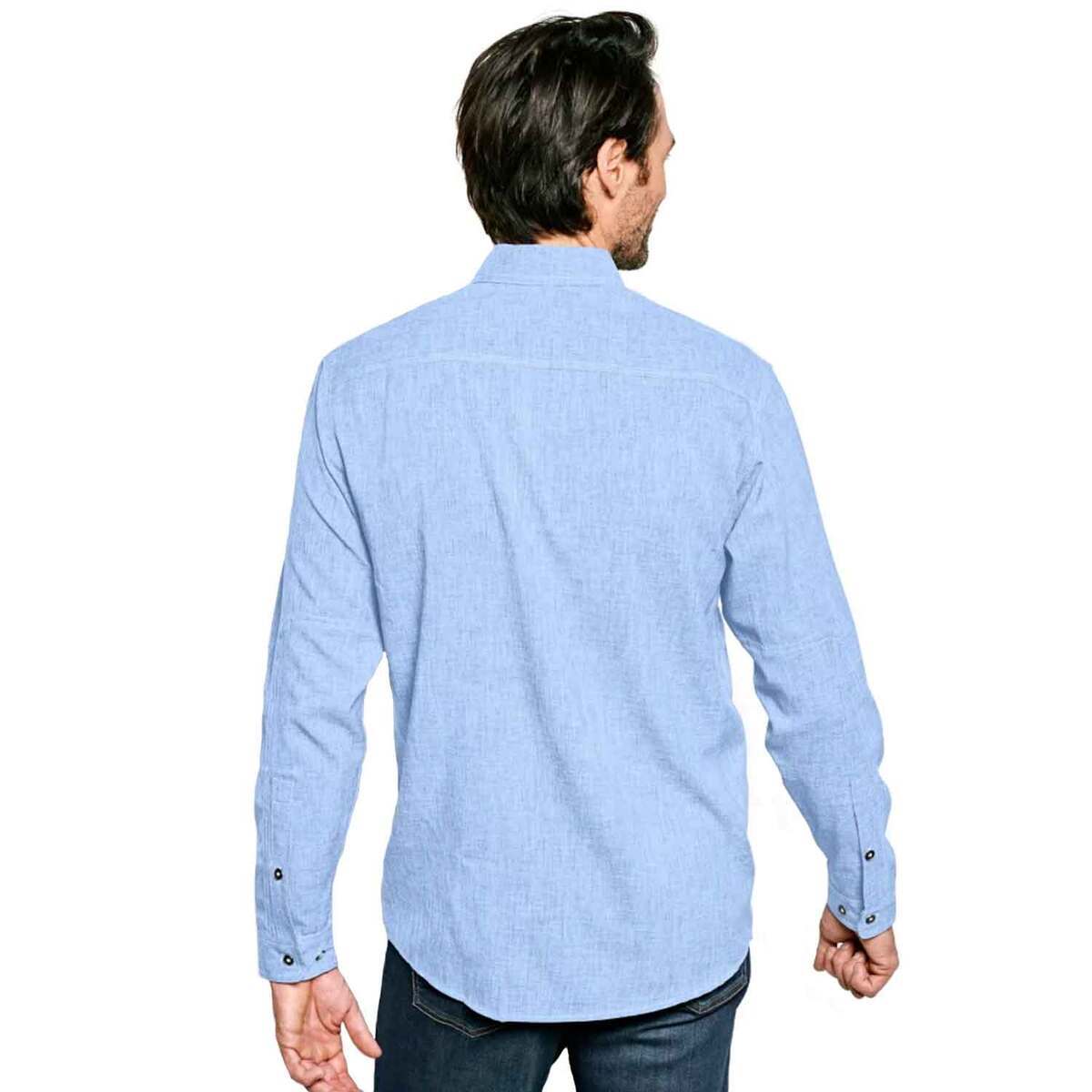 Orvis Men's Tech Chambray Long Sleeve Work Shirt Orvis Men's Tech Chambray Long Sleeve Work Shirt