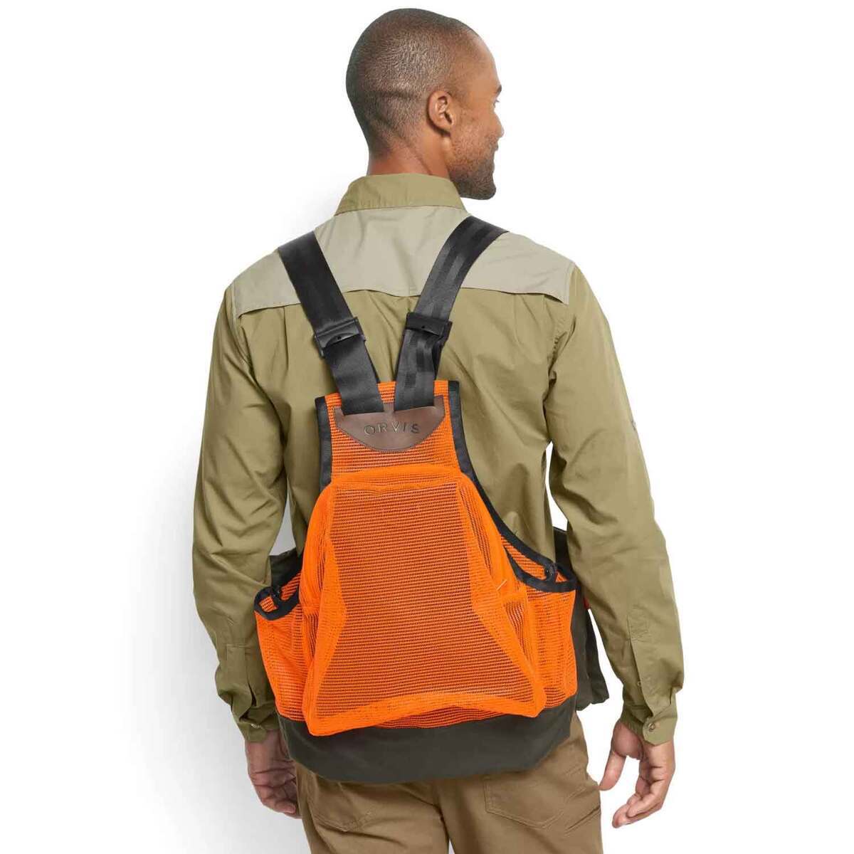 Orvis Men's Waxed Cotton Strap Hunting Vest - Olive Blaze - M/L - Olive Blaze M/L Orvis Men's Waxed Cotton Strap Hunting Vest - Olive Blaze - M/L - Olive Blaze M/L