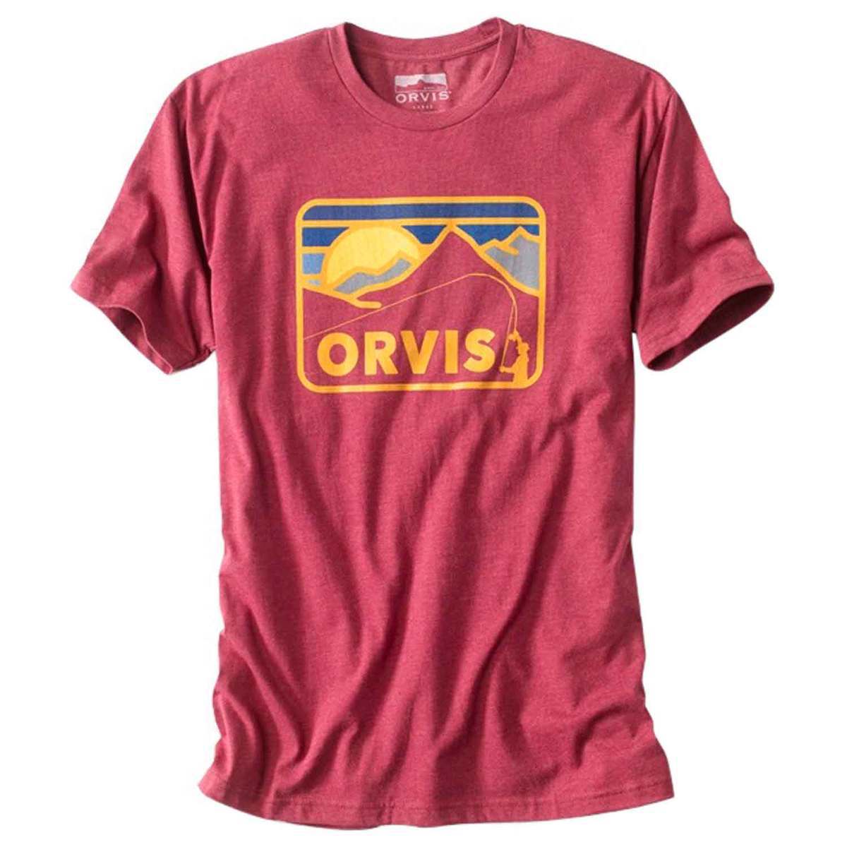 Orvis Retro Mountain Short Sleeve Shirt - Burgundy Heather Orvis Retro Mountain Short Sleeve Shirt - Burgundy Heather