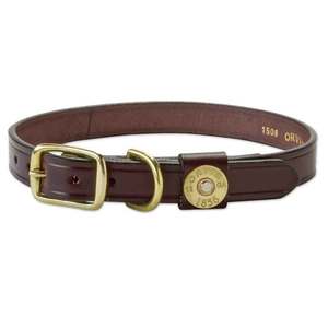 Orvis Shotshell Leather Dog Collar - 18in