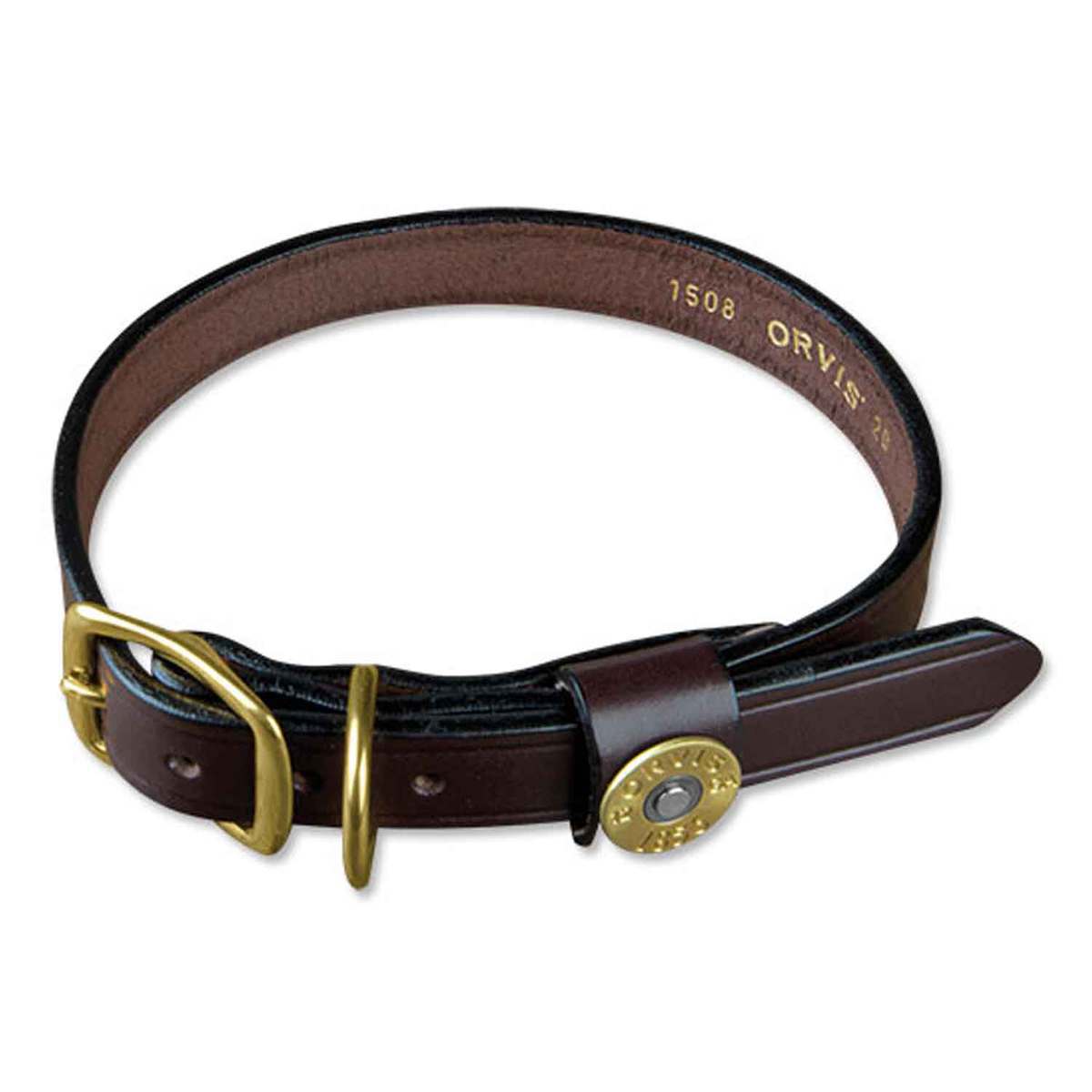 Orvis Shotshell Leather Dog Collar - 20in - Brown Orvis Shotshell Leather Dog Collar - 20in - Brown