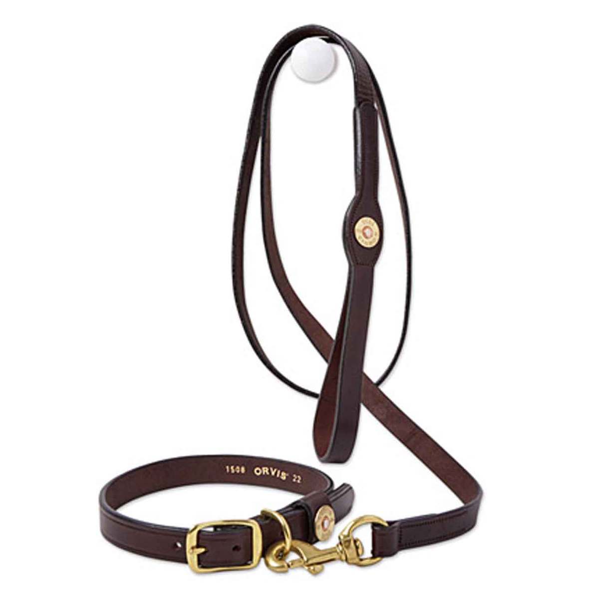 Orvis Shotshell Leather Dog Leash - Brown Orvis Shotshell Leather Dog Leash - Brown