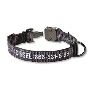 Orvis Tough Trail Graphite Dog Collar - Medium
