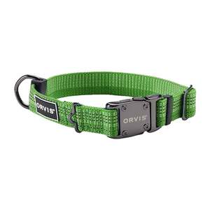 Orvis Tough Trail Reflective Dog Traditional Collar - Small, Green
