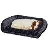 Orvis ToughChew ComfortFill-Eco Bolster Nylon Charcoal Dog Bed - Large - Gray Large