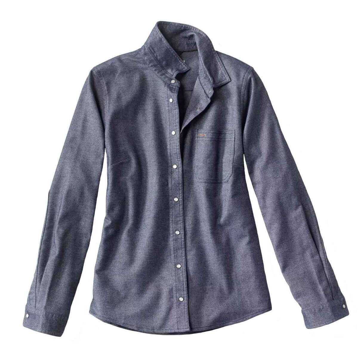 Orvis Women's Mid Mountain Flannel Long Sleeve Casual Shirt Orvis Women's Mid Mountain Flannel Long Sleeve Casual Shirt
