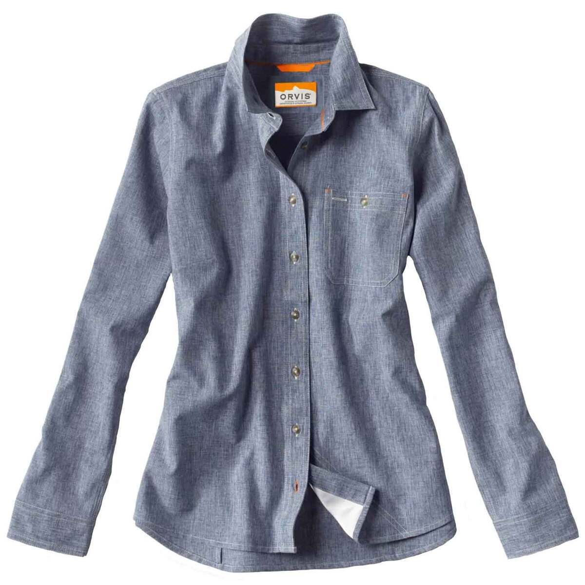 Orvis Women's Tech Chambray Long Sleeve Work Shirt Orvis Women's Tech Chambray Long Sleeve Work Shirt