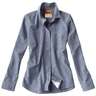 Orvis Women's Tech Chambray Long Sleeve Work Shirt - Blue Chambray - S - Blue Chambray S