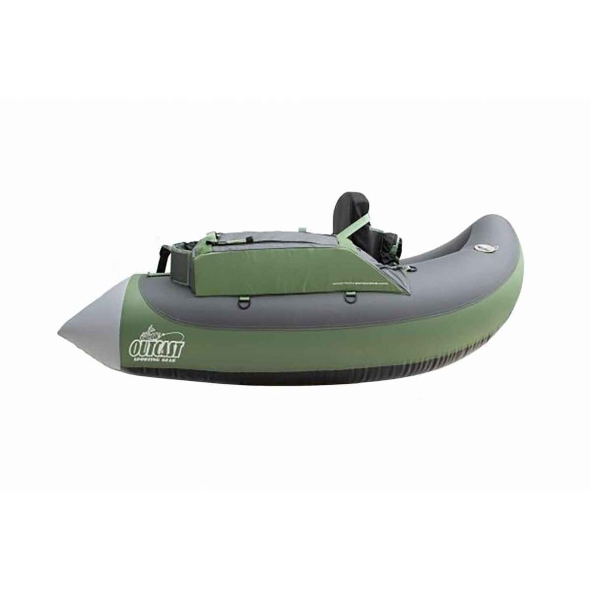 Outcast Fat Cat LCS Pontoon Boat - Gray/Sage - Gray/Sage Outcast Fat Cat LCS Pontoon Boat - Gray/Sage - Gray/Sage