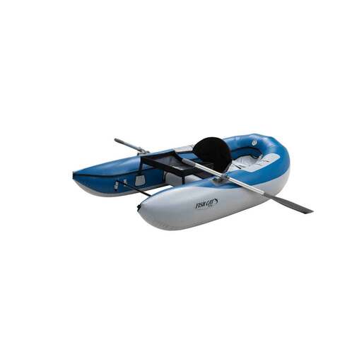 Outcast Fish Cat Scout IGS Pontoon Boat - Blue/Gray - Outcast Sporting Gear