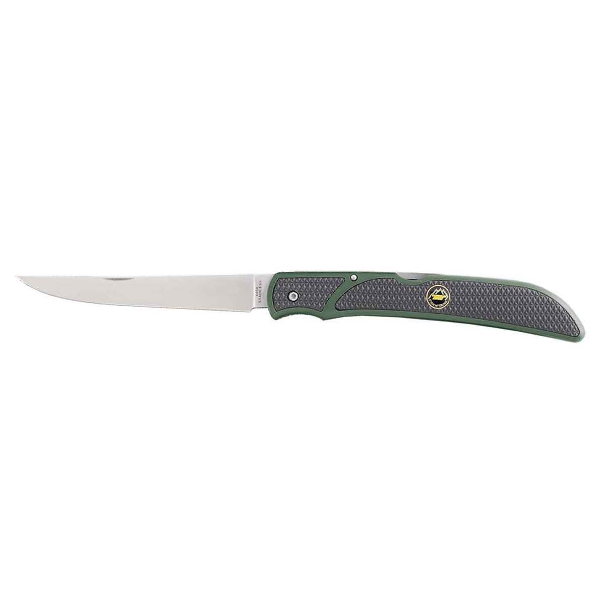 Outdoor Edge Fish and Bone 5 inch Folding Knife - Green Outdoor Edge Fish and Bone 5 inch Folding Knife - Green