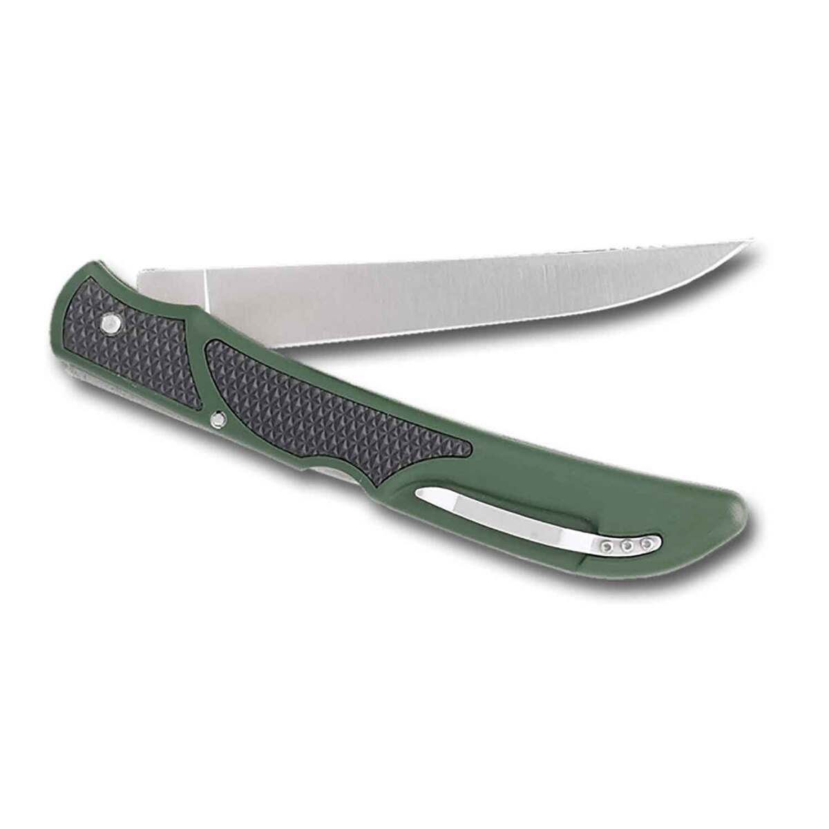 Outdoor Edge Fish and Bone 5 inch Folding Knife - Green Outdoor Edge Fish and Bone 5 inch Folding Knife - Green