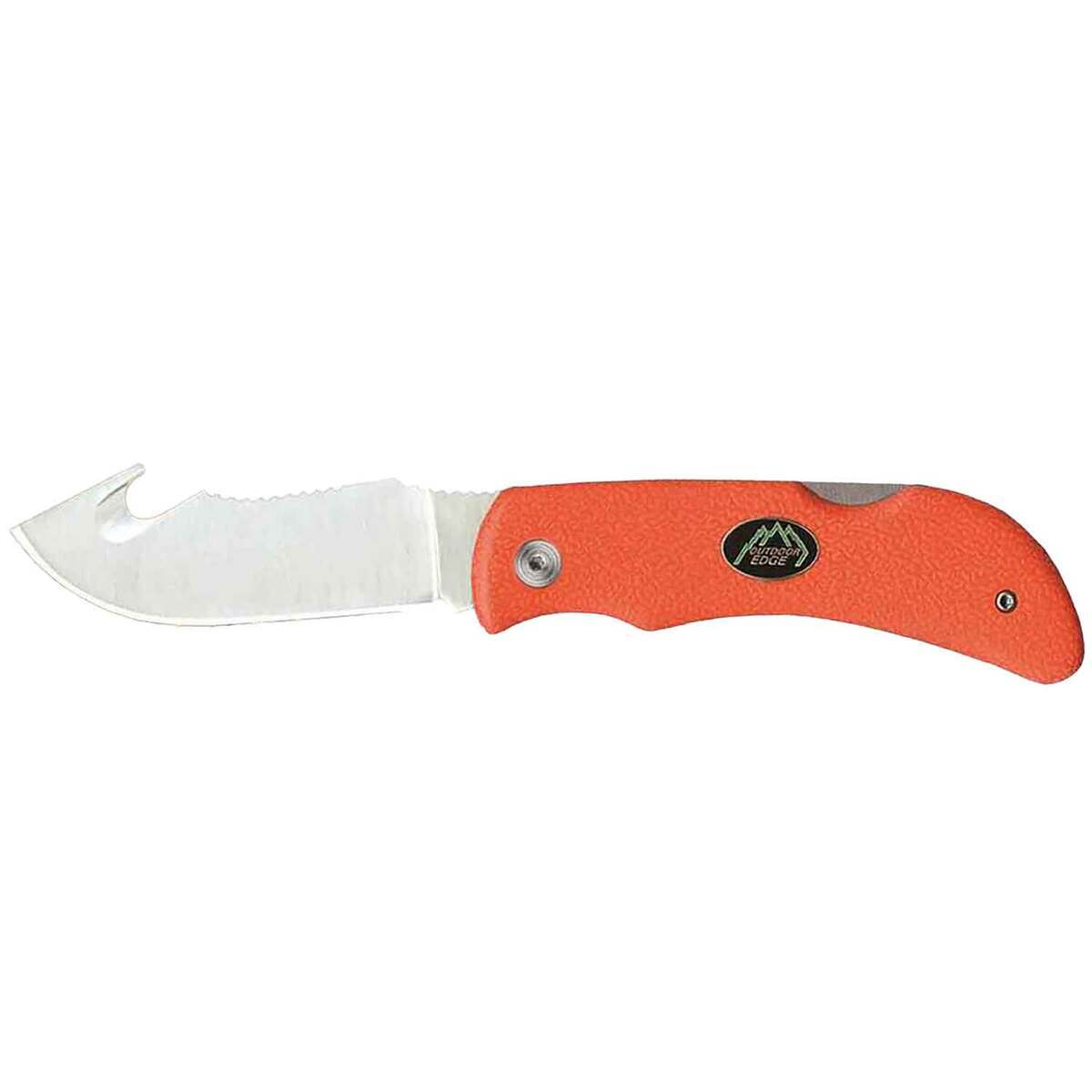 Outdoor Edge Grip Hook 3.2 inch Folding Knife - Orange Outdoor Edge Grip Hook 3.2 inch Folding Knife - Orange