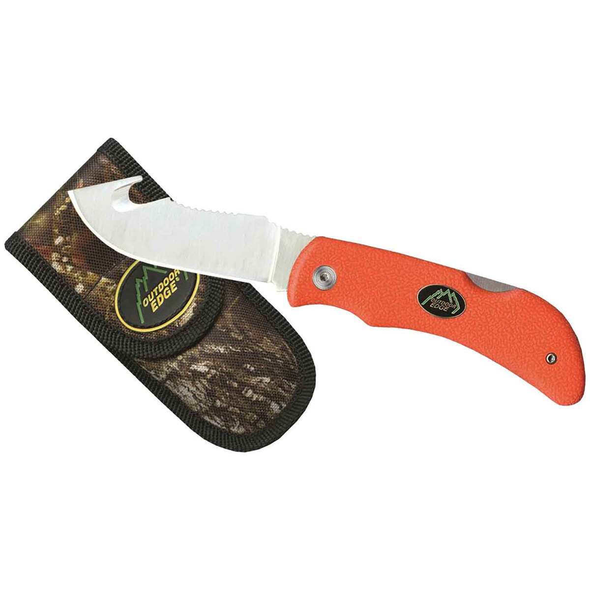 Outdoor Edge Grip Hook 3.2 inch Folding Knife - Orange Outdoor Edge Grip Hook 3.2 inch Folding Knife - Orange