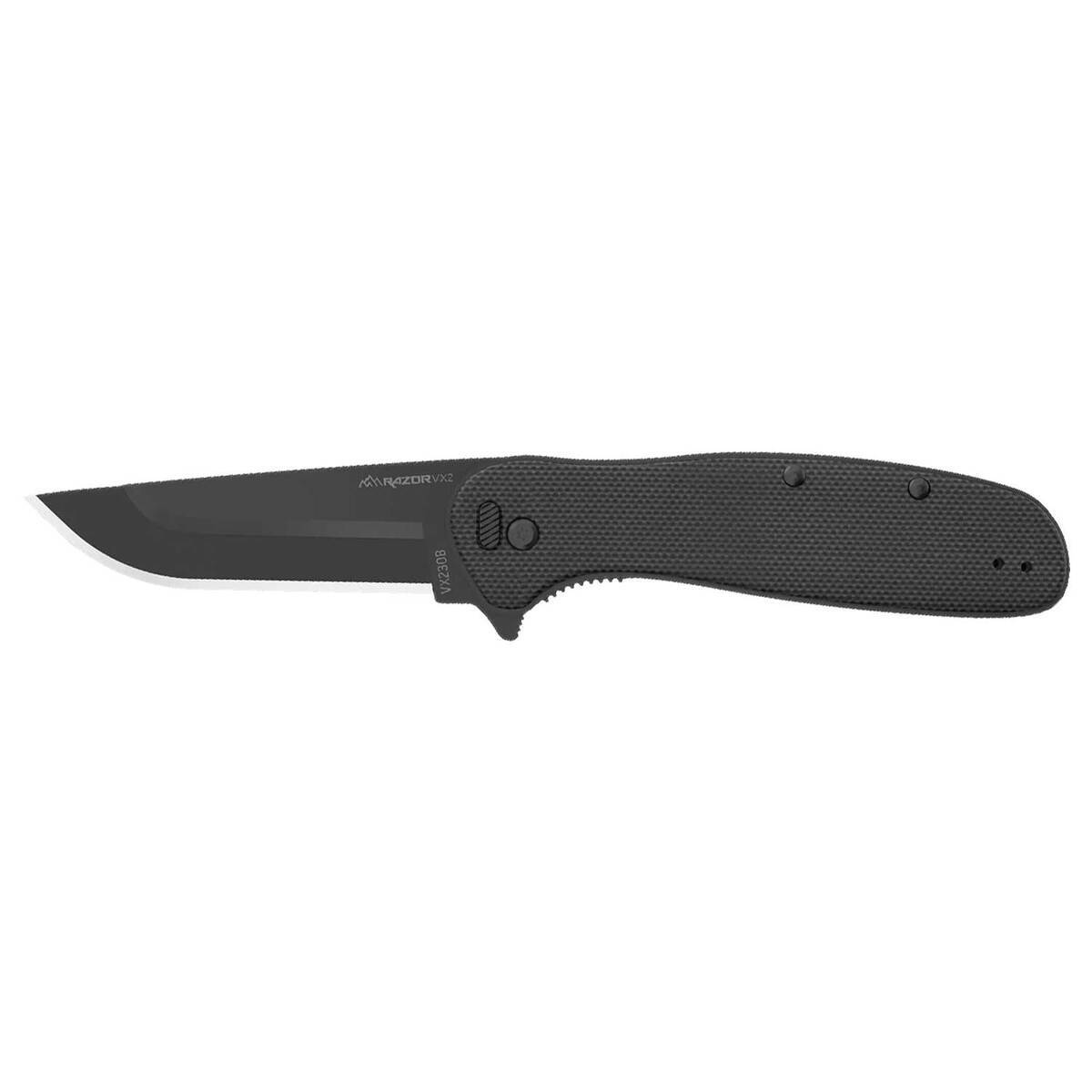 Outdoor Edge Razor VX2 3 inch Spring Assisted Knife - Black | Sportsman ...