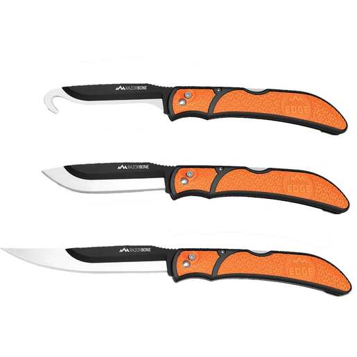 Outdoor Edge Razor-Bone Multi-Blade Combo Set – Orange