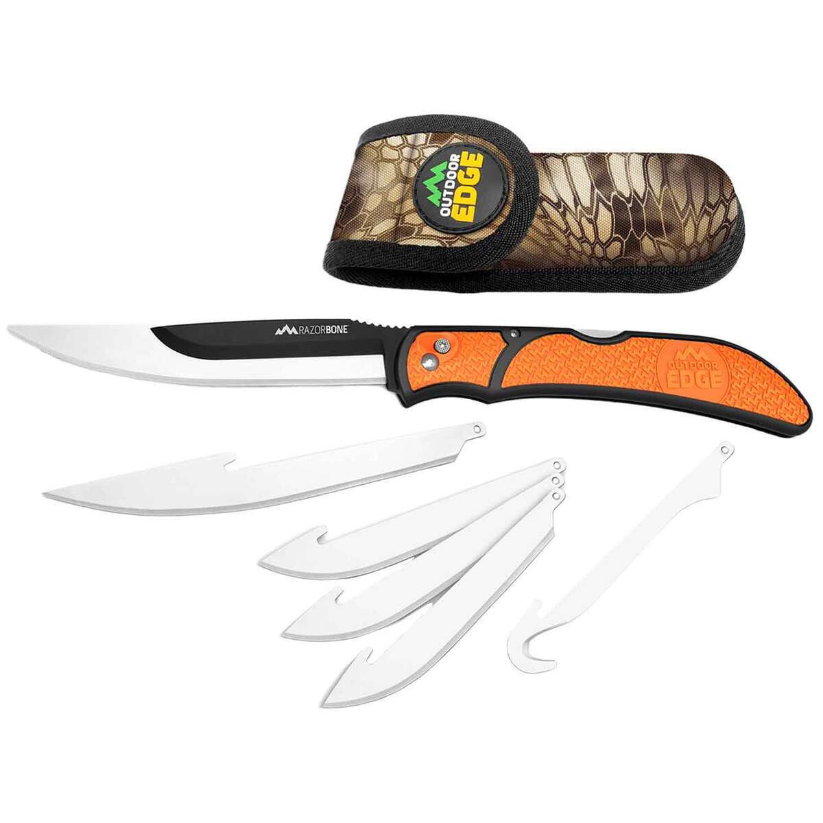 Outdoor Edge RazorBone Multi-Blade Combo Set - Orange Outdoor Edge RazorBone Multi-Blade Combo Set - Orange