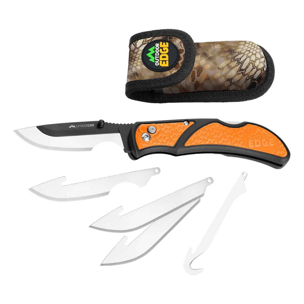 Outdoor Edge RazorCape 3 inch Folding Knife - Orange Outdoor Edge RazorCape 3 inch Folding Knife - Orange