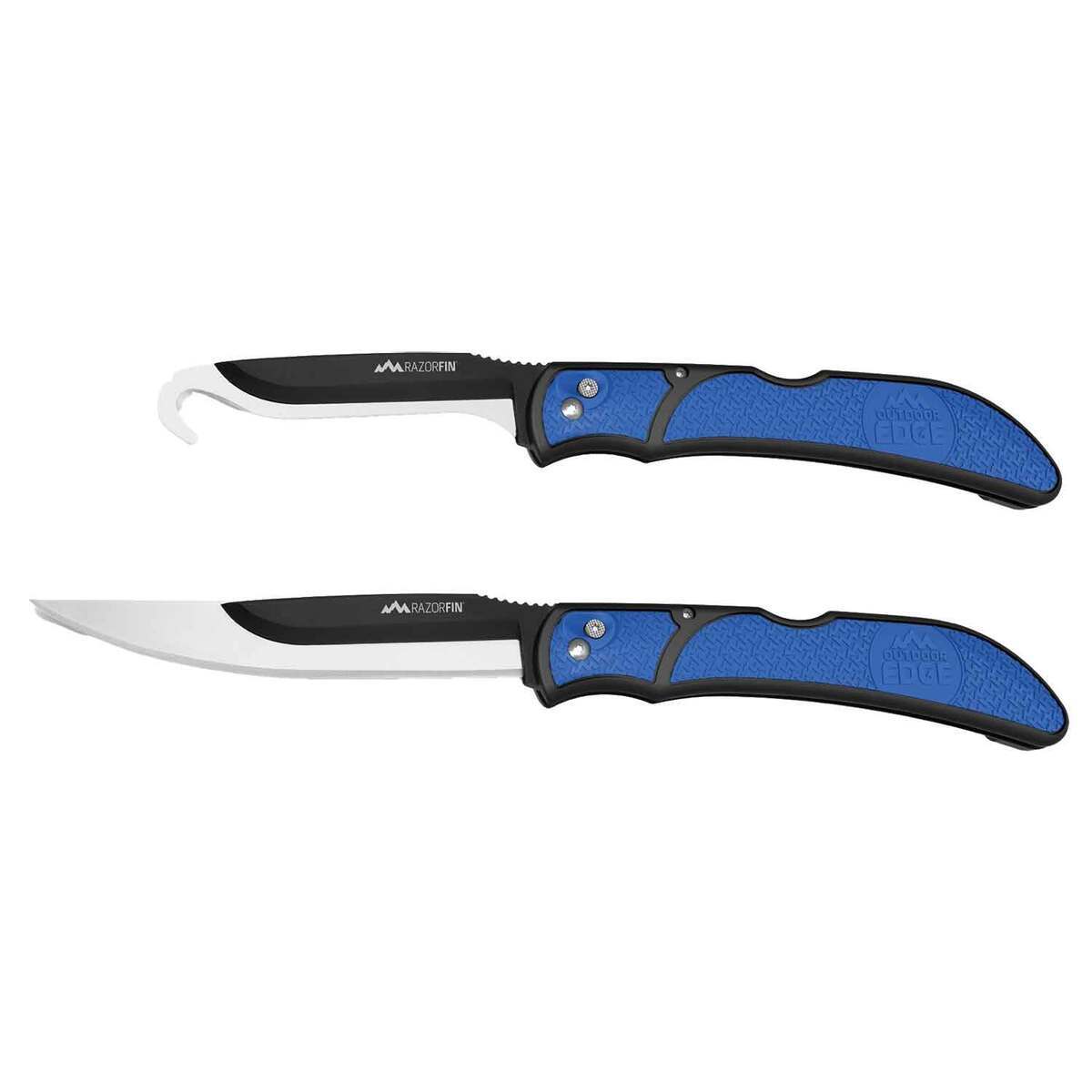 Outdoor Edge RazorFin 5 inch Folding Knife - Blue Outdoor Edge RazorFin 5 inch Folding Knife - Blue