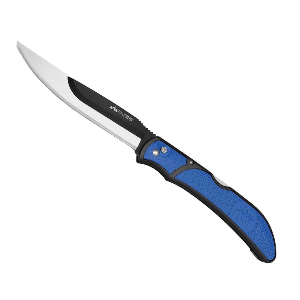 Outdoor Edge RazorFin 5 inch Folding Knife - Blue Outdoor Edge RazorFin 5 inch Folding Knife - Blue