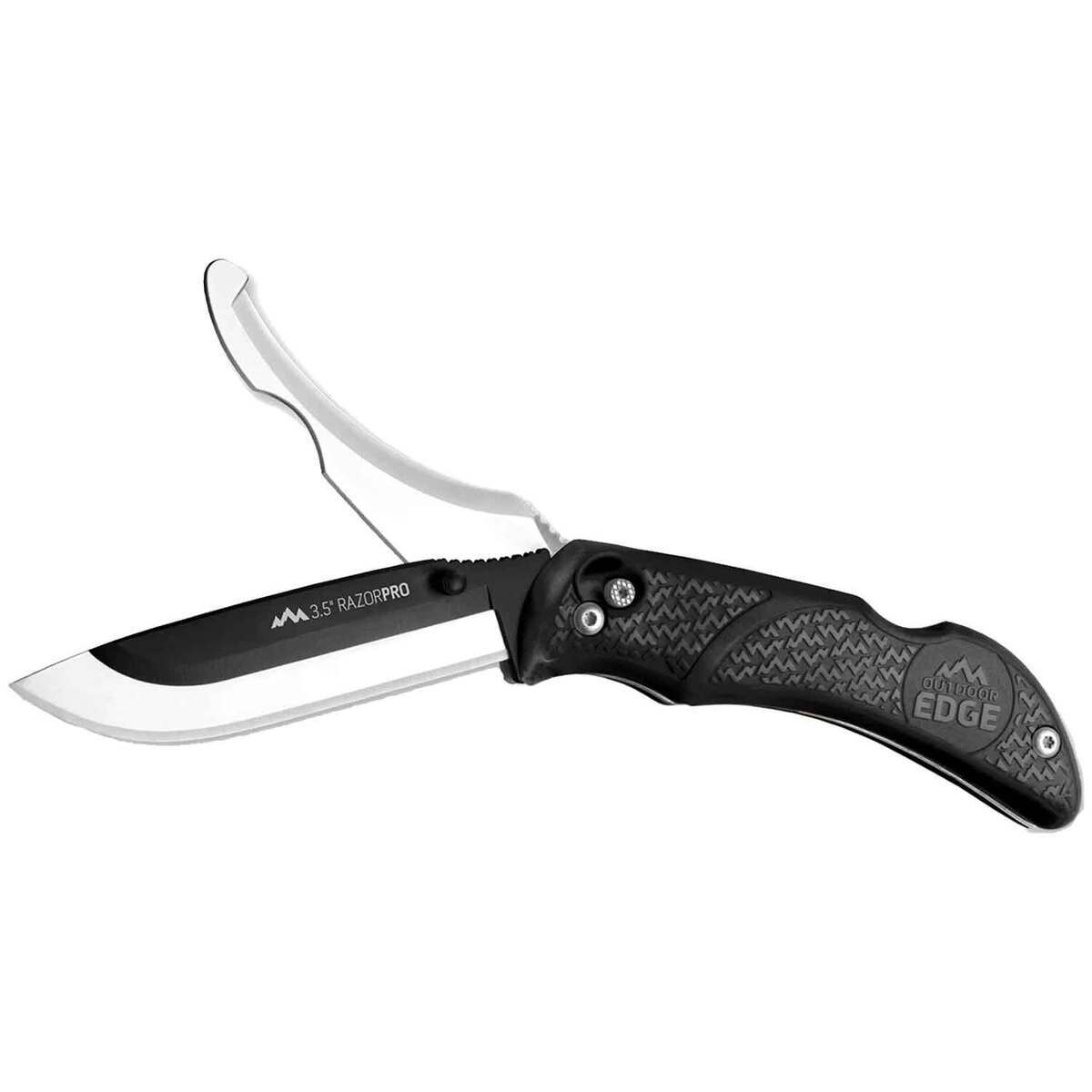 Outdoor Edge RazorPro Double Blade 3.5 inch Folding Knife - Black Outdoor Edge RazorPro Double Blade 3.5 inch Folding Knife - Black