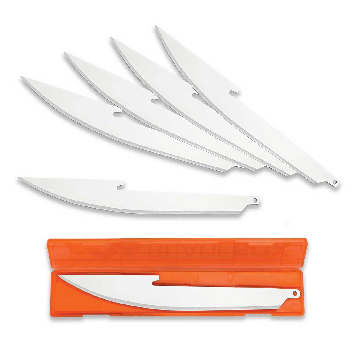Outdoor Edge RazorSafe 5in Boning/Fillet Replacement Blades - 6 Pack - Stainless Outdoor Edge RazorSafe 5in Boning/Fillet Replacement Blades - 6 Pack - Stainless