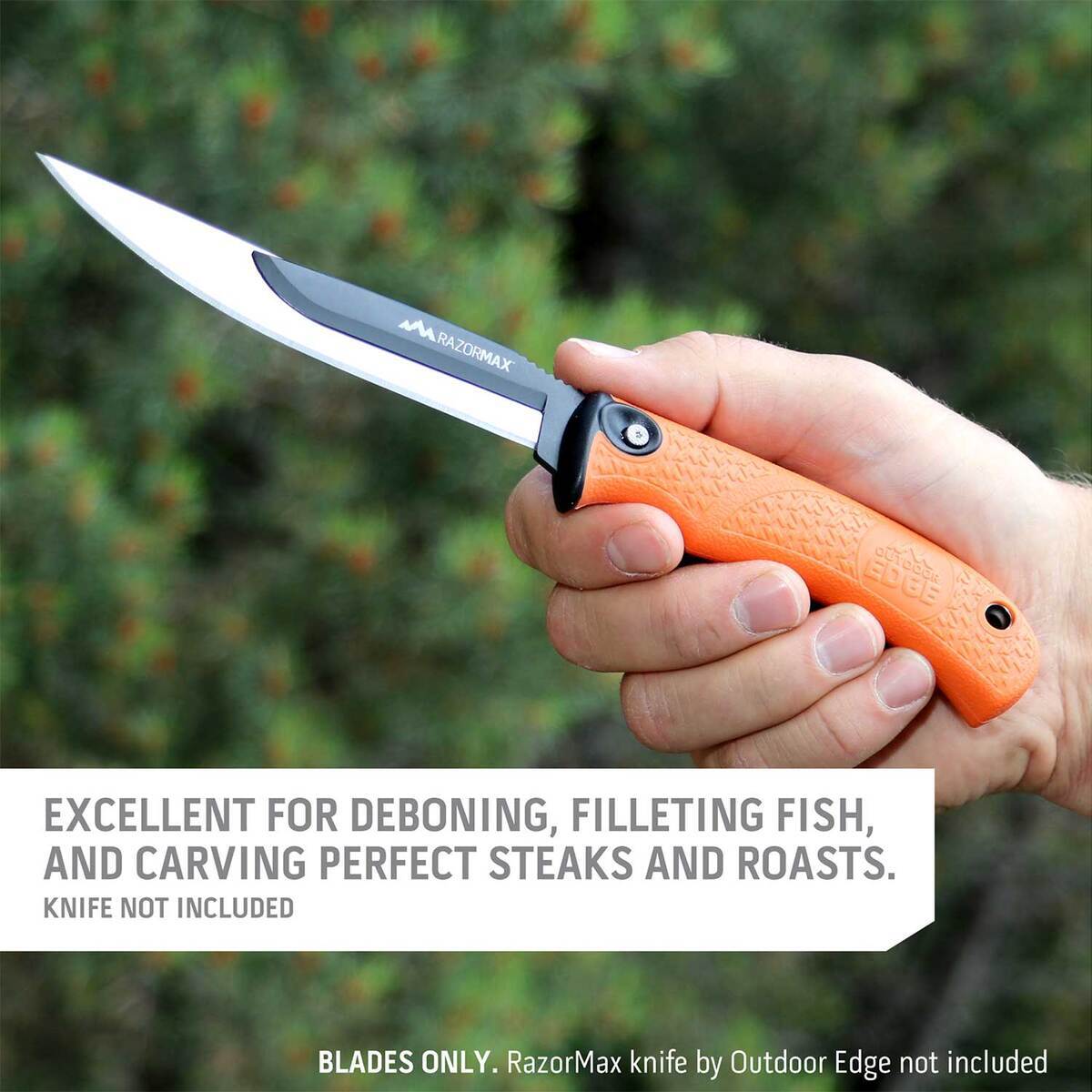 Outdoor Edge RazorSafe 5in Boning/Fillet Replacement Blades - 6 Pack - Stainless Outdoor Edge RazorSafe 5in Boning/Fillet Replacement Blades - 6 Pack - Stainless