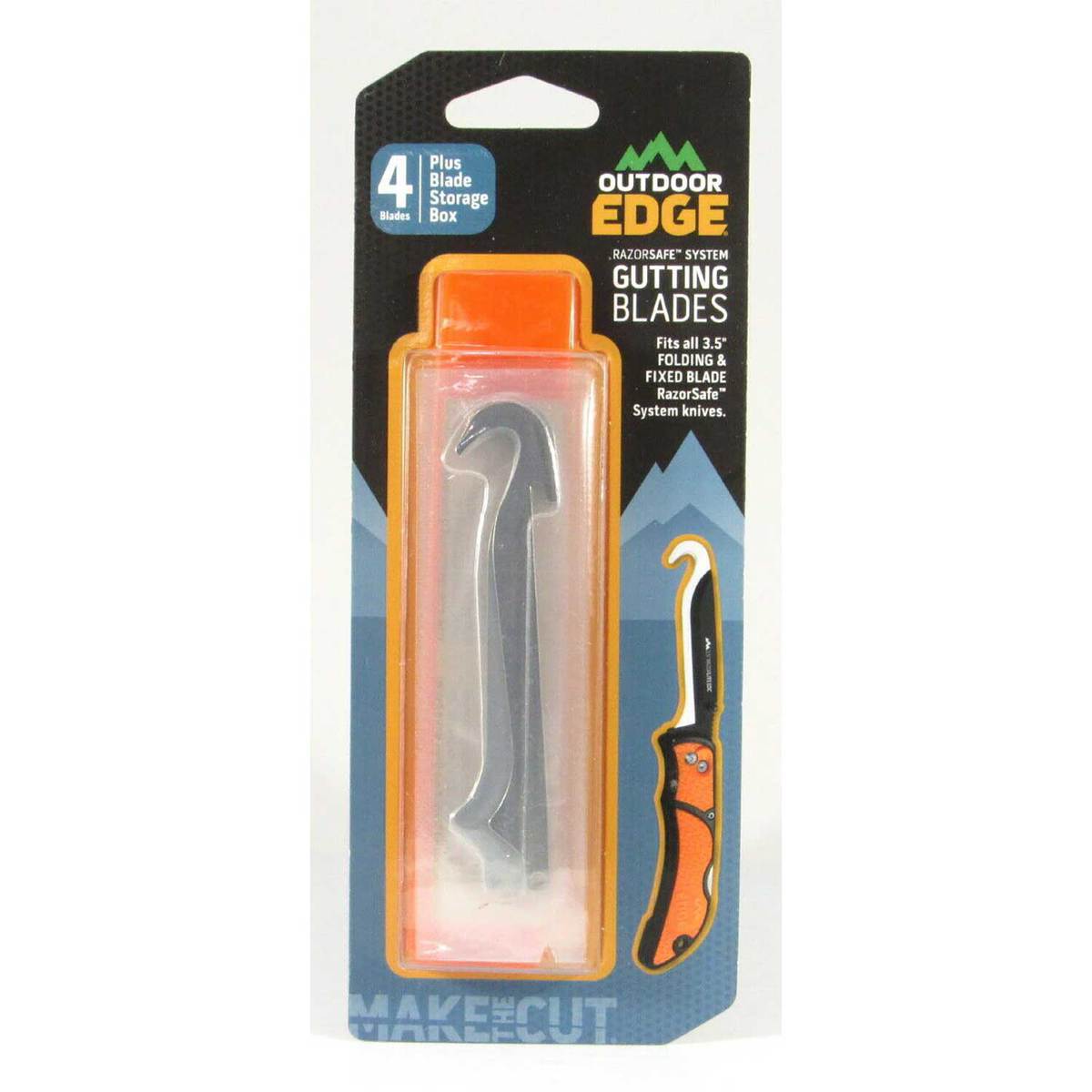 Outdoor Edge RazorSafe System Gutting Blades (4-pack) - Stainless Steel Outdoor Edge RazorSafe System Gutting Blades (4-pack) - Stainless Steel