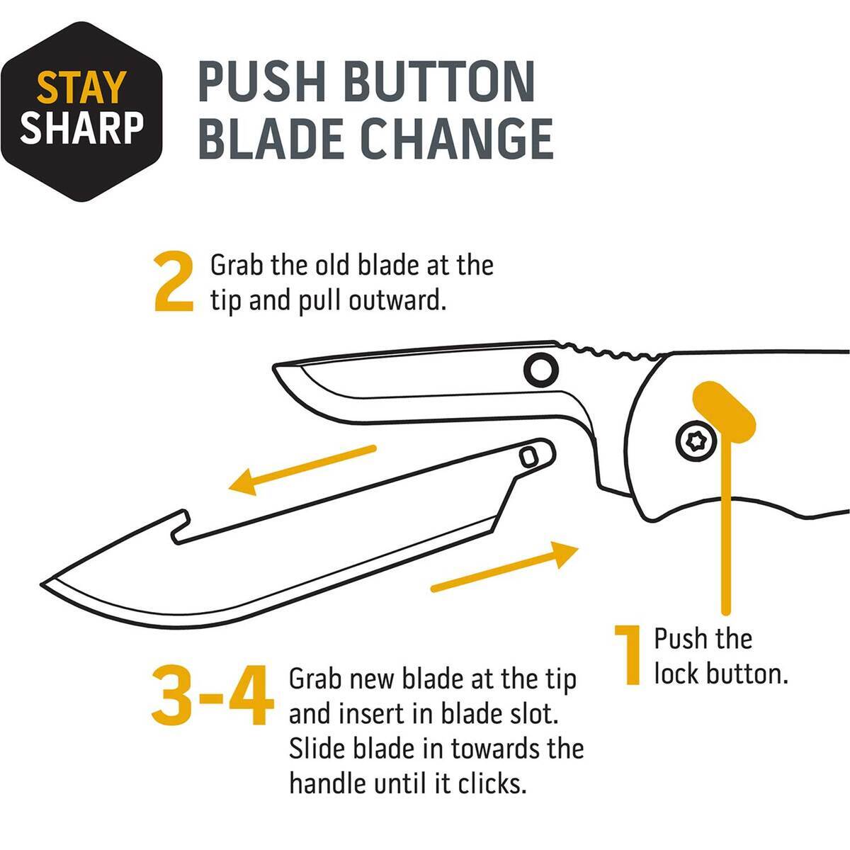 Gutted Razor Outdoor Edge RazorSafe System Gutting Blades (4-pack) | Sportsman's ...
