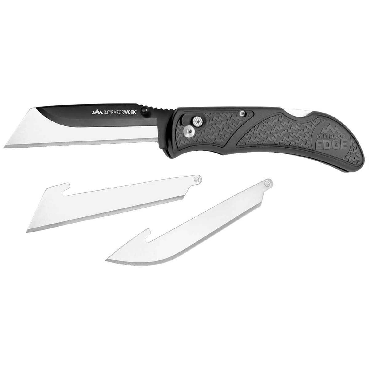 Outdoor Edge RazorWork 3 inch Folding Knife - Gray Outdoor Edge RazorWork 3 inch Folding Knife - Gray