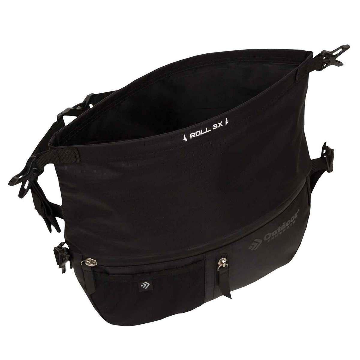 Outdoor Products 6 Liter Zion Roll-Top Dry Sling Waist Pack - Black - Black Outdoor Products 6 Liter Zion Roll-Top Dry Sling Waist Pack - Black - Black