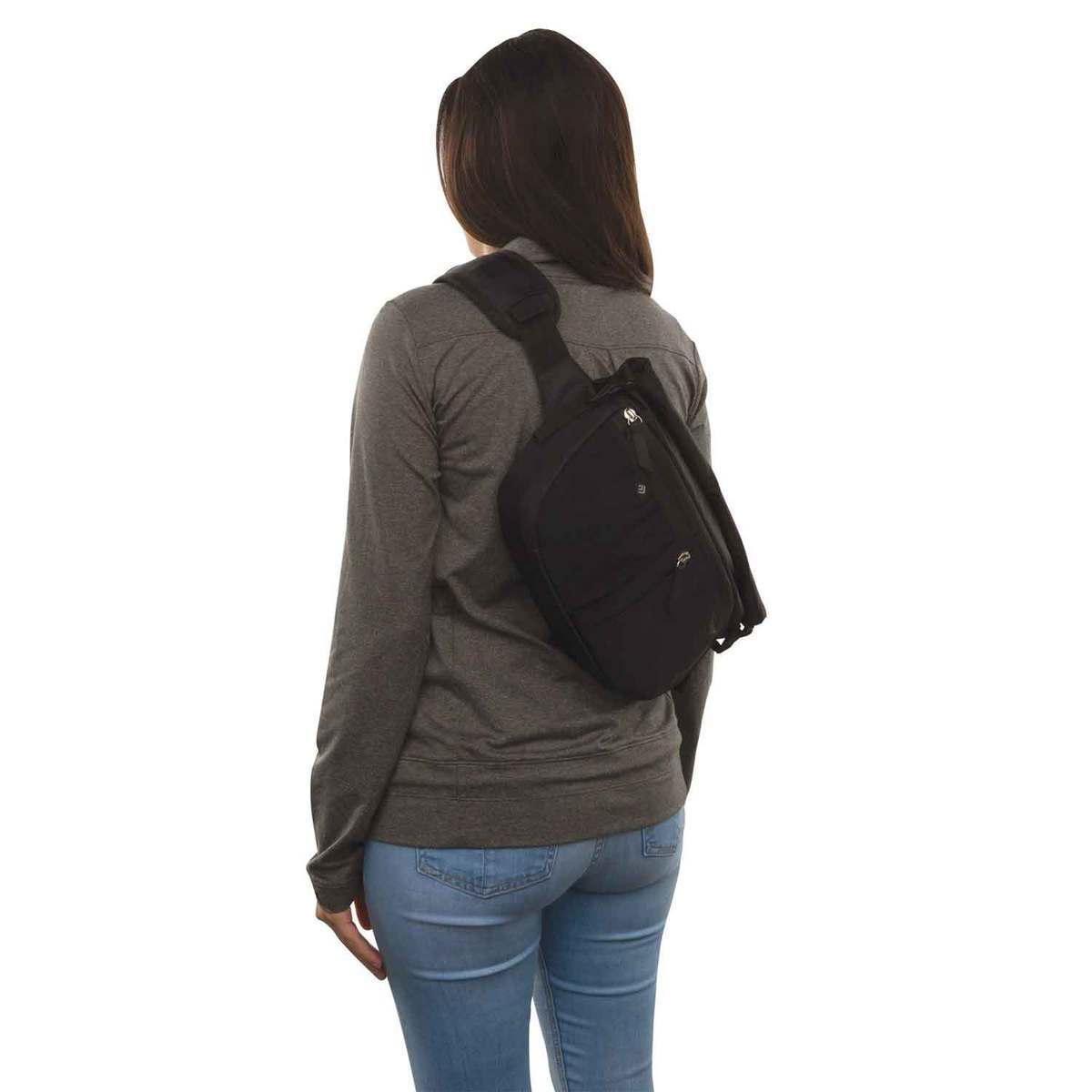 Outdoor Products 6 Liter Zion Roll-Top Dry Sling Waist Pack - Black - Black Outdoor Products 6 Liter Zion Roll-Top Dry Sling Waist Pack - Black - Black