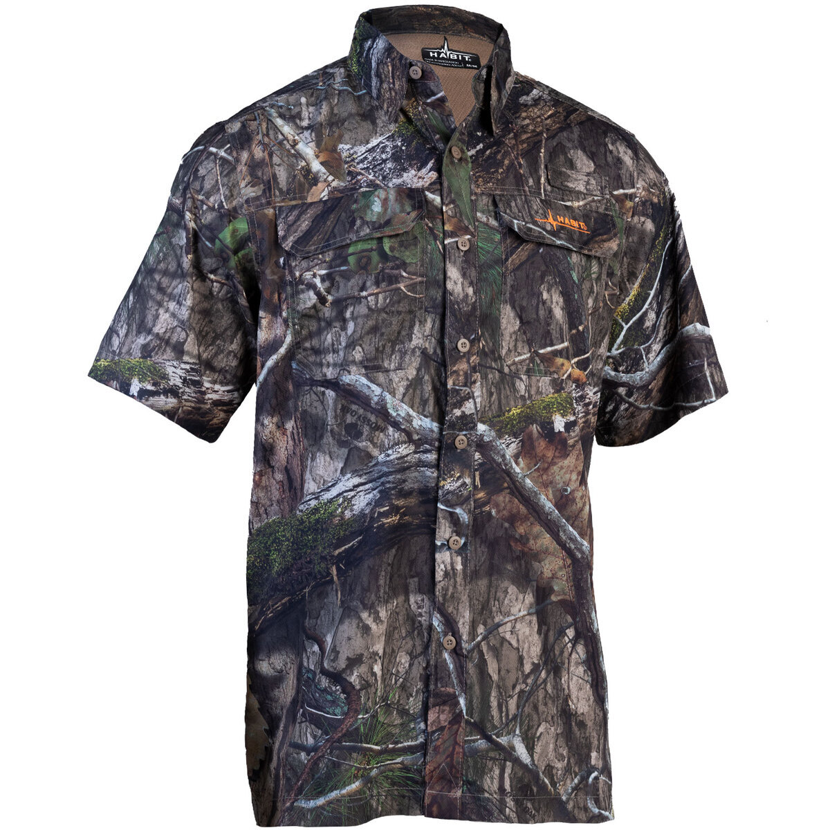 Habit Men's Mossy Oak DNA Outfitter Junction Short Sleeve Shirt Habit Men's Mossy Oak DNA Outfitter Junction Short Sleeve Shirt