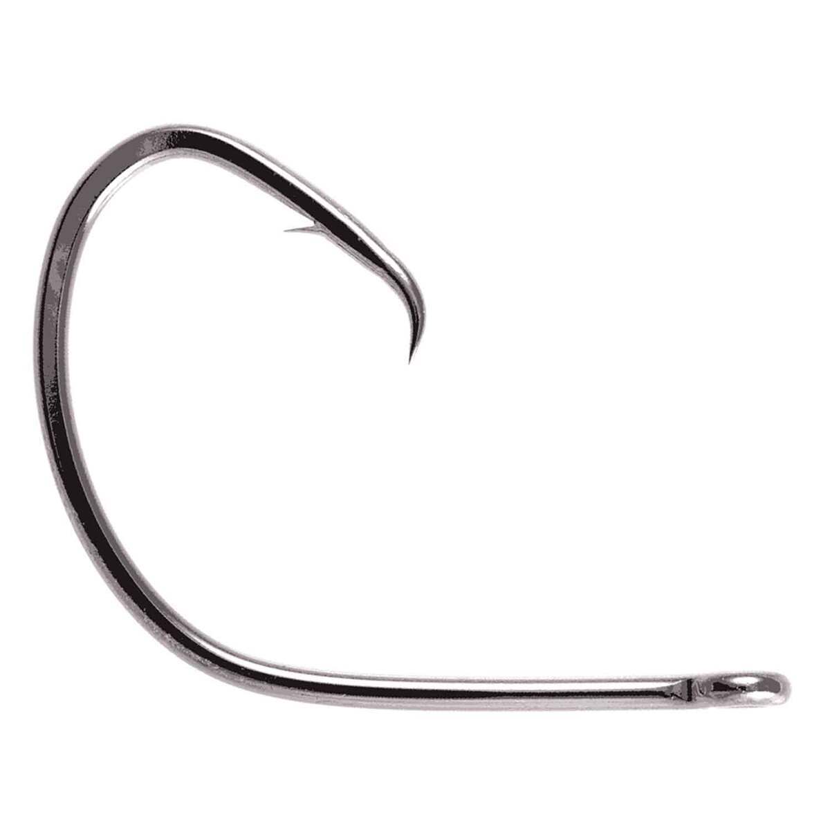 circle fish hook chrome 7/0 hooks (6pk) silver Unique offset Owner American Pro Pack MUTU