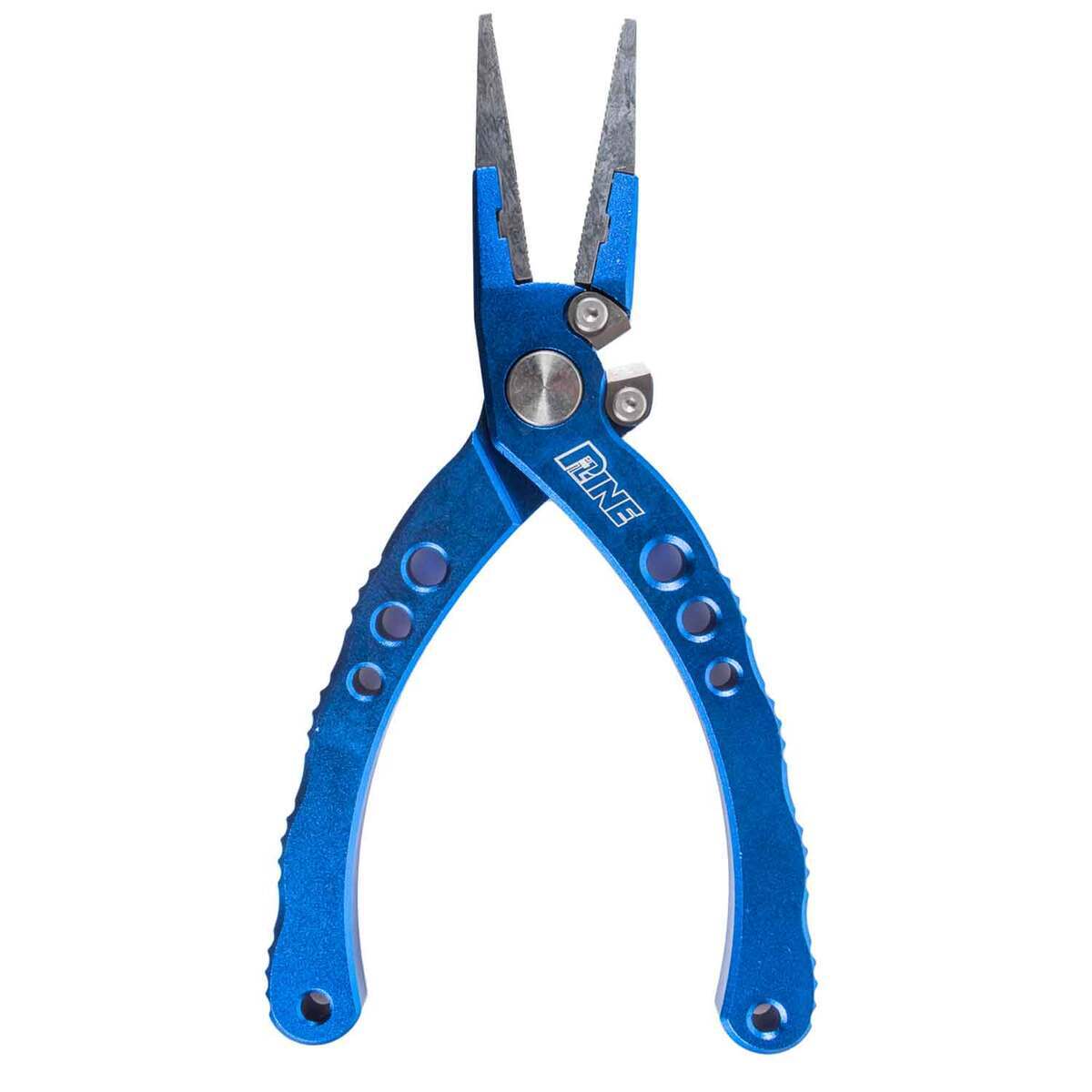 Fishing Pliers Cutter Fish Lip Hook Remover Tool with Lanyard Saltwater  Fishing Blue Straight 