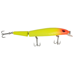 P-Line Angry Eye Predator Minnow Trolling Lure - Chartreuse Red Head, 6-1/2in