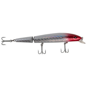 P-Line Angry Eye Predator Jointed Minnow - Laser/Red Head, 6-1/2in, 2-7ft