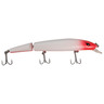 P-Line Angry Eye Predator Jointed Minnow - White/Red, 6-1/2in, 2-7ft - White/Red