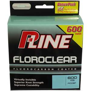 P-Line Floroclear Fluorocarbon Coated Fishing Line, Clear
