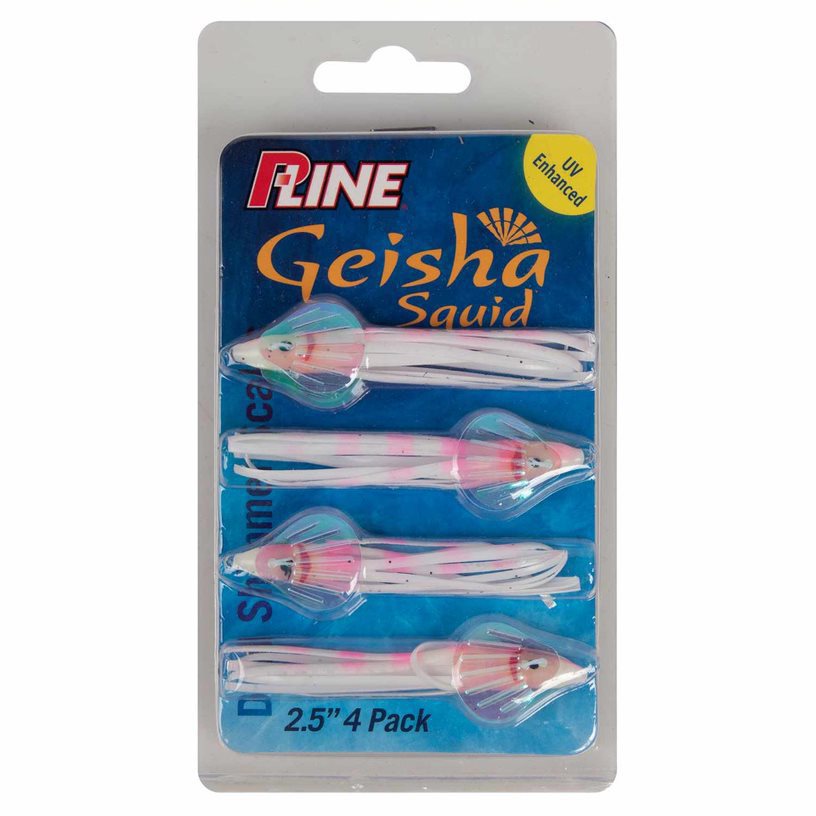 P-Line Geisha Squid Squid Skirt - Pink/Glow Stripe, 2-1/2in - Pink/Glow Stripe P-Line Geisha Squid Squid Skirt - Pink/Glow Stripe, 2-1/2in - Pink/Glow Stripe