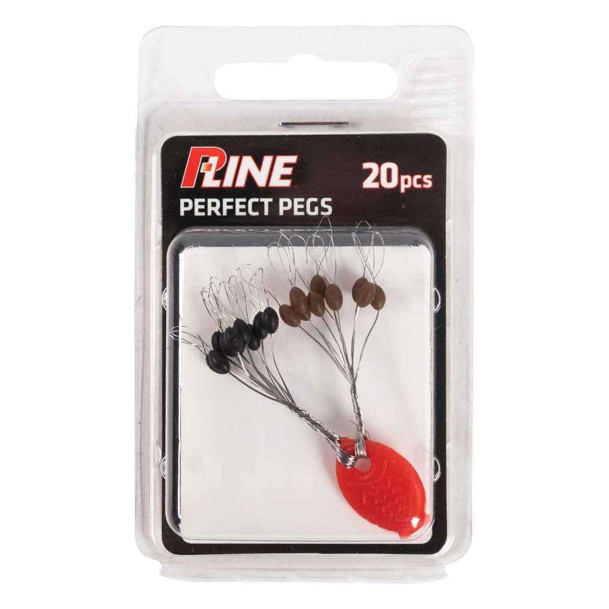 P-Line Perfect Peg Sinker Stopper - 20pk - Green Pumpkin/Black P-Line Perfect Peg Sinker Stopper - 20pk - Green Pumpkin/Black