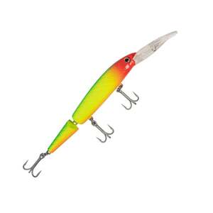 P-Line Predator Jointed Minnow - Chartreuse/Green, 5-1/2in, 12-13ft