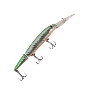 P-Line Predator Jointed Minnow - Silver/Chartreuse, 5-1/2in, 12-13ft