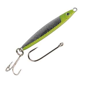 P-Line Pucci Chovy  Jigging Spoon - Chrome Chartreuse, 2oz