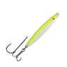 P-Line Pucci Chovy Jigging Spoon - While & Lime Green, 3oz - While & Lime Green