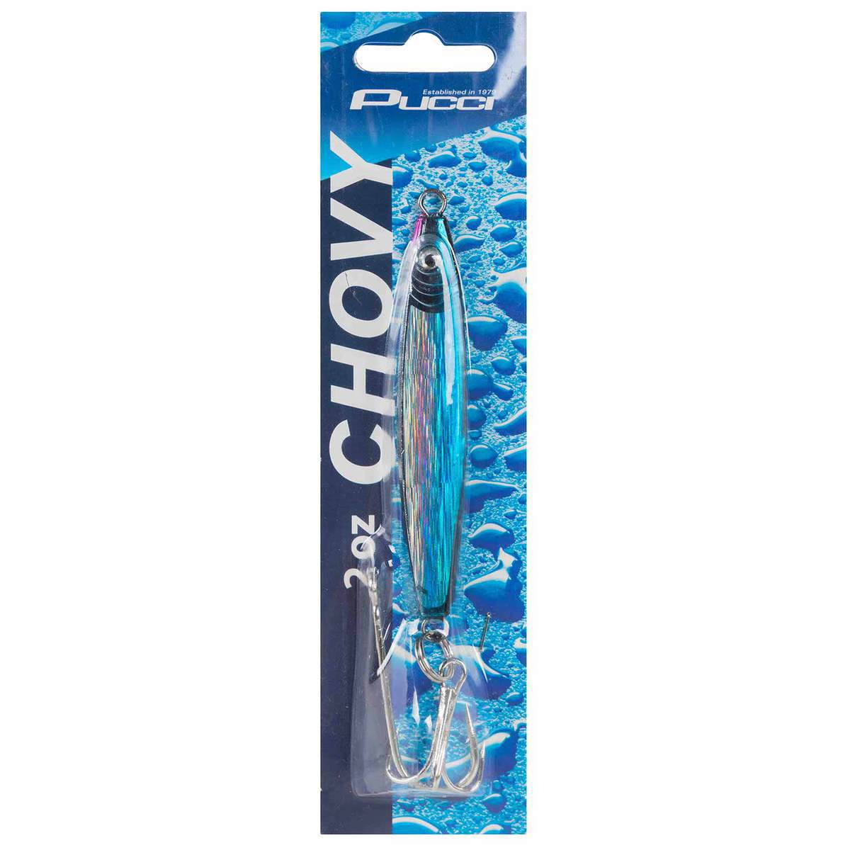 P-Line Pucci Chovy Saltwater Jig - Laser Blue/Black Back, 2oz - Laser Blue/Black Back P-Line Pucci Chovy Saltwater Jig - Laser Blue/Black Back, 2oz - Laser Blue/Black Back