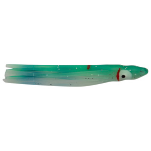 P-Line Squid Squid Skirt - Glow/Green/Blue, 2-1/2in, 8pk