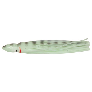 P-Line Squid Squid Skirt - Glow/Grey Stripes, 4-1/2in, 5pk